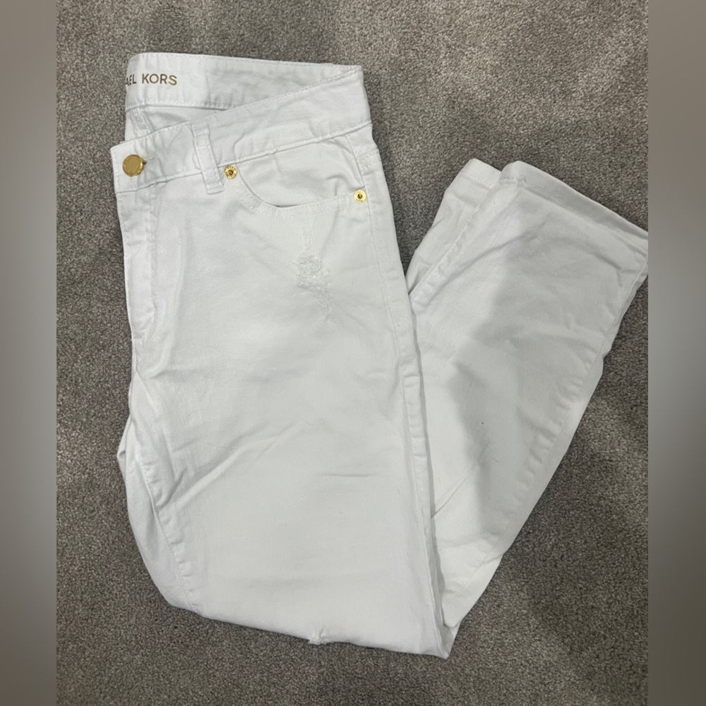 Michael Kors Izzy Skinny White